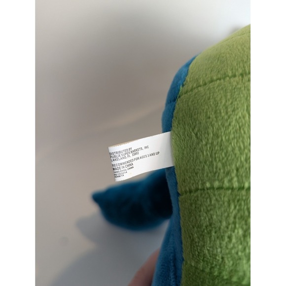 Publix Supermarkets Plato The Publixaurus Dinosaur Mascot 15" Plush 2014 Rare - Picture 12 of 14